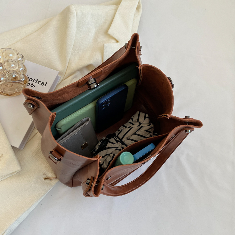 Fashion Casual Large Capacity Crossbody Bucket Bag