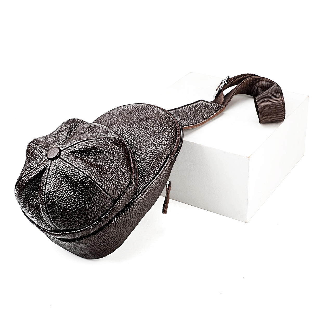 Cowhide One-Shoulder Crossbody Bag