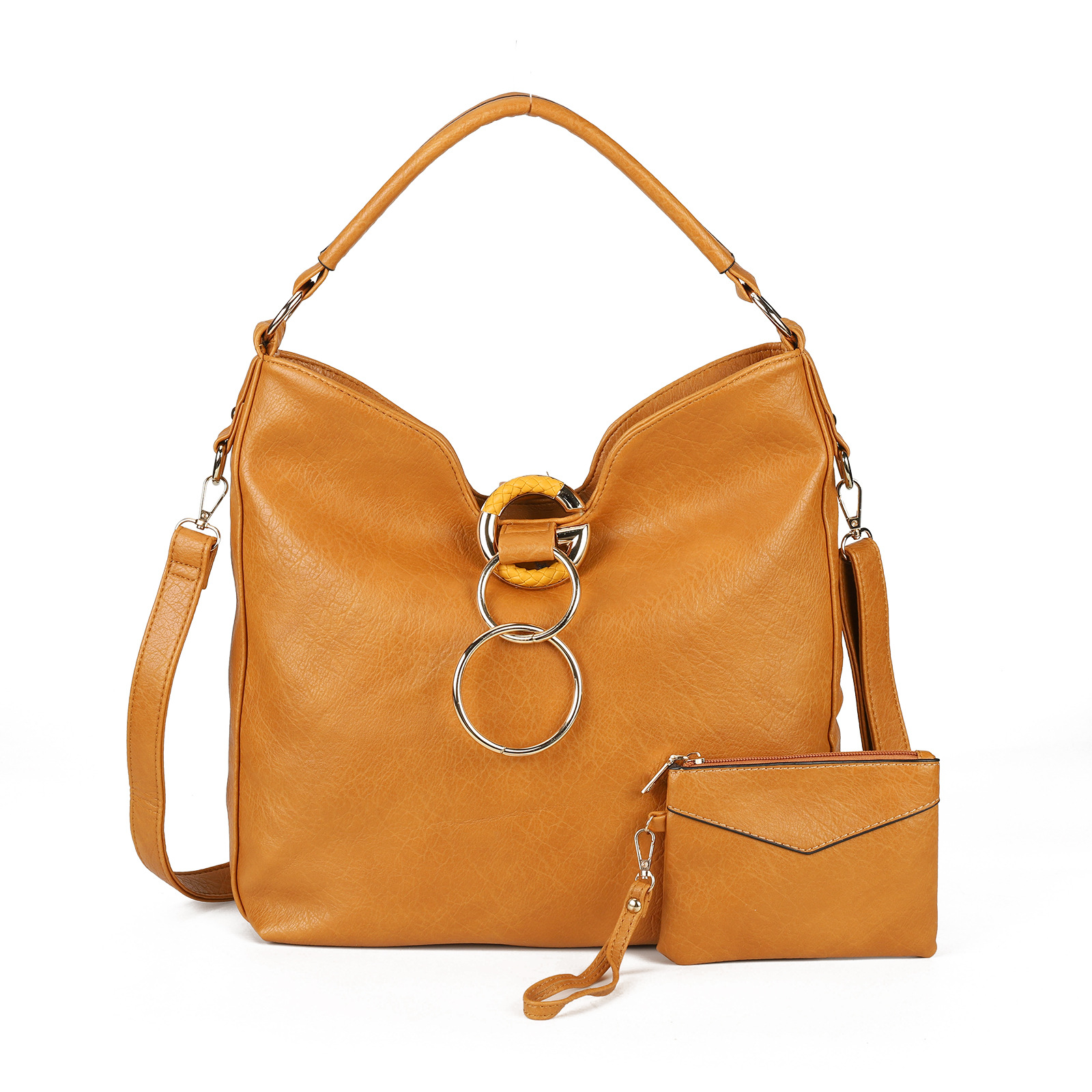 Solid Color Premium Textured Ladies Tote