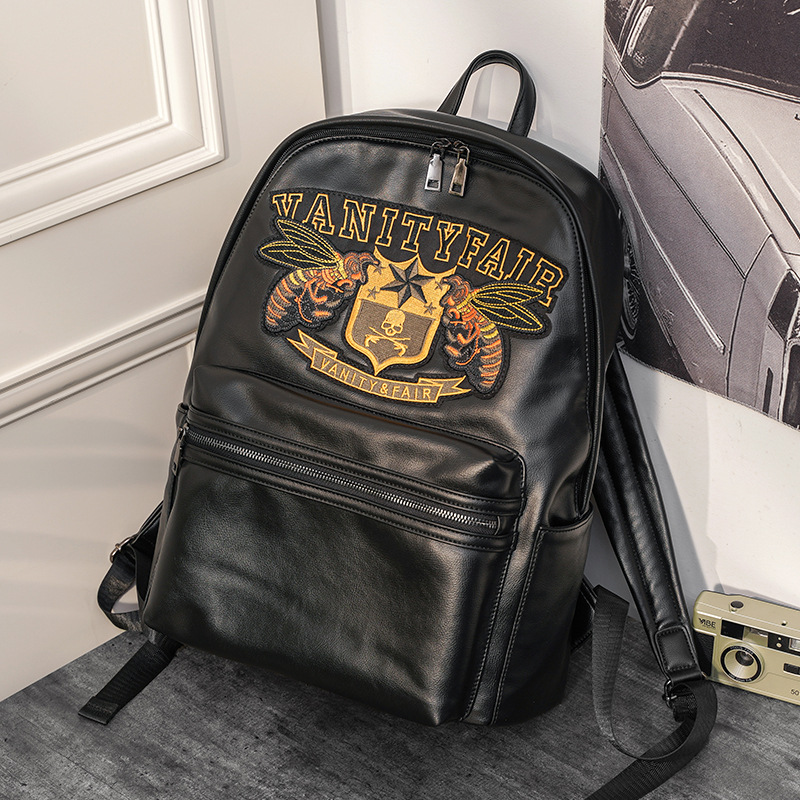 Fashion Embroidered Pattern Young Street College Students' Schoolbag
